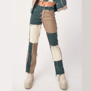 High Waist Tight Buttocks Women's Straight Jeans